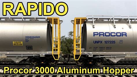 Review Rapido Procor 3000 Cf Aluminum Covered Hopper Ho Scale Youtube