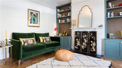 Oak Parquet Herringbone Dulwich London London Living Room Interior