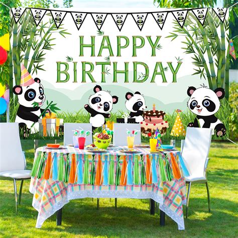 Cartoon Panda Happy Birthdayb08z3nqd1b