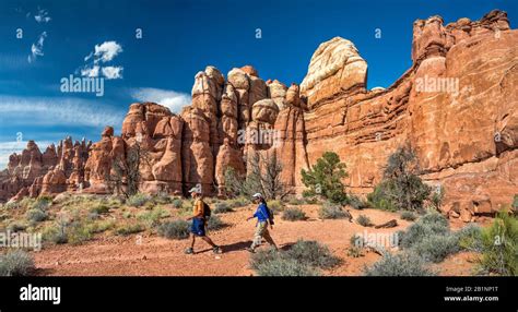 Rock Formations At Chesler Park Loop Trail The Needles Section At