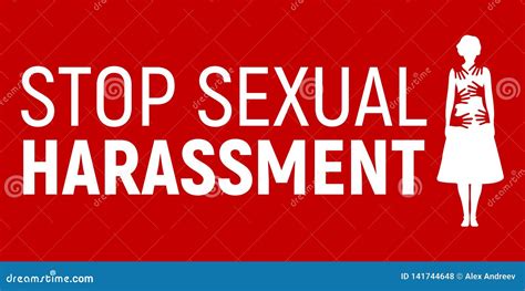Stop Sexual Harassment Background Banner Vector Illustration 103787658