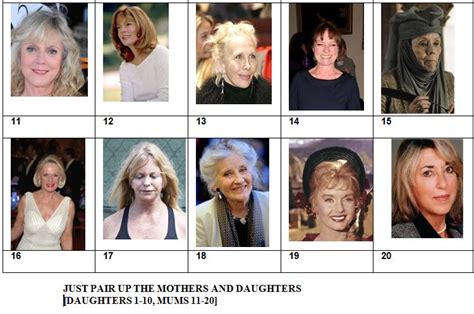 People love to test their knowledge so trivia question are fun for everyone. Picture Quiz 9 - JUST PAIR UP THE MOTHERS AND DAUGHTERS