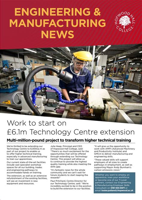 Engineering And Manufacturing Newsletter By Hopwood Hall College Issuu