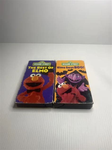 Sesame Street The Best Of Elmo Vhs And Elmo Says Boo Vhs