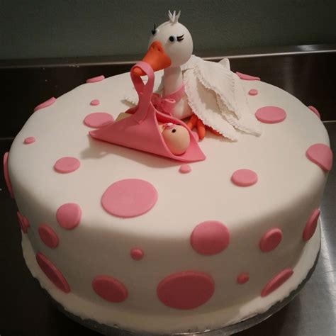 Stork Baby Shower Cake Cake Shower Cakes Baby Shower Cakes