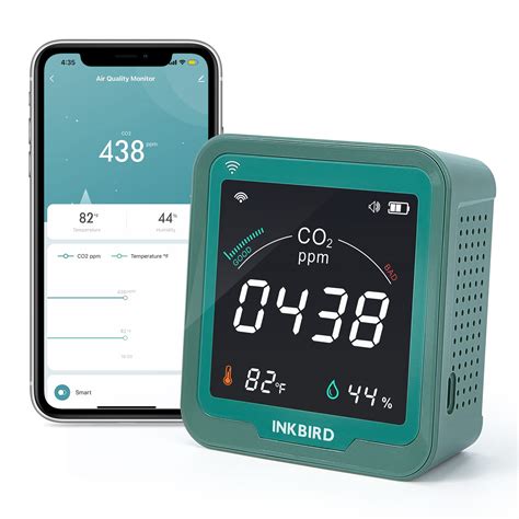 Buy Inkbird Wifi Indoor Air Quality Monitor Co2 Detector Accurate