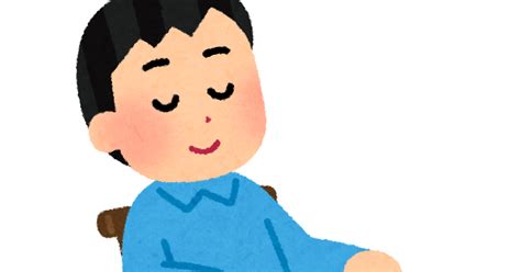 ロッキングチェアに座る人のイラスト（男性） かわいいフリー素材集 いらすとや