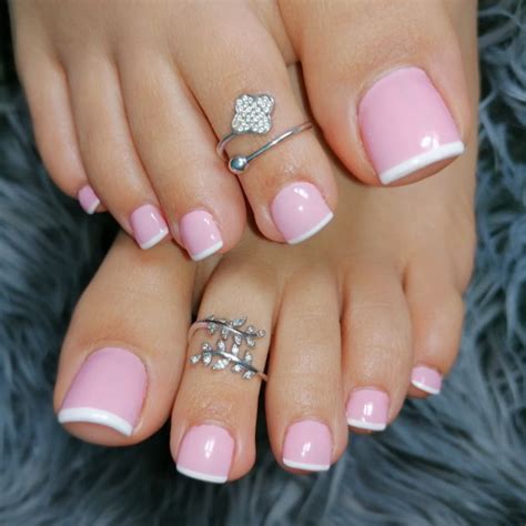 25 Pretty Pedicure Designs And Trends 2022 Pink Pedicure French Tips