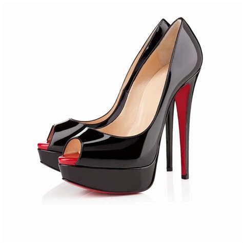Women Fashion Big Size High Heels Platform Pumps Shoes Red Bottom Solid