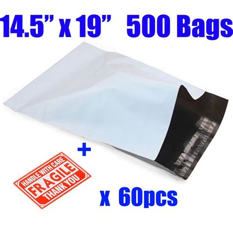 Besteasy 145x19 Poly Mailers 25 Mil Envelopes Shipping Bags With Sel