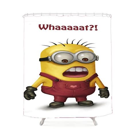 Whaaaat Minions Shower Curtain Minions Love Minions Teens Work