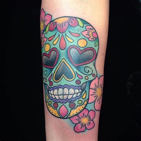 The idea of a sugar skull tattoo is highly popular for both men and women. 125+ Best Sugar Skull Tattoo - Designs & Meaning (2019)