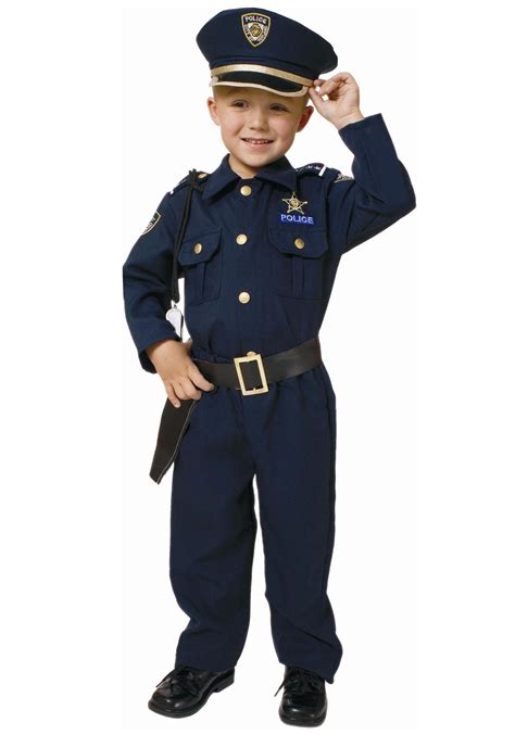 Hat Boys Fancy Dress American Cop Uniform Kids Childs Costume Police