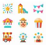 Park Amusement Fair Theme Clipart Icons Icon