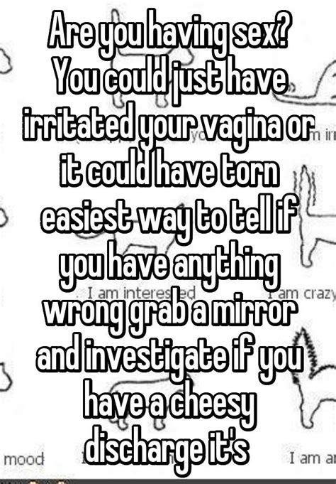 Are You Having Sex You Could Just Have Irritated Your Vagina Or It Could Have Torn Easiest Way