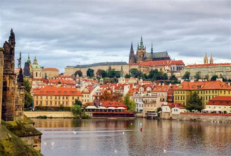 Prague Bohemia Czech Republic Hradcany Is The Praha Castle With