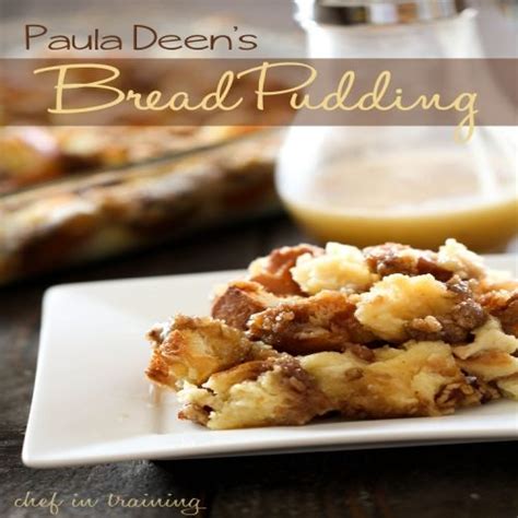 Mix together granulated sugar, eggs, and milk in a bowl; Paula Deen's Bread Pudding | Paula dean bread pudding ...