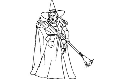 Evil Witch Coloring Pages At Free Printable