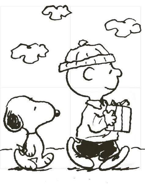 Desenho De Snoopy E Charlie Brown Para Colorir