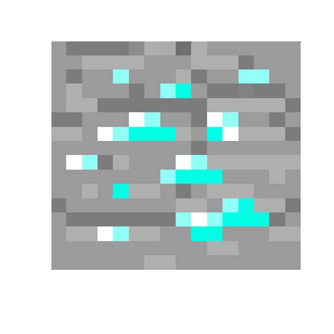 Minecraft Diamond Ore Pixel Art