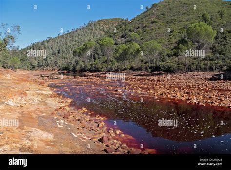 The Very Red Rio Tinto River Tinto Part Of The Rio Tinto Mining Park