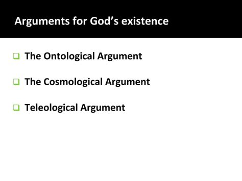 Ppt Arguments For Gods Existence Powerpoint Presentation Free Download Id5351721