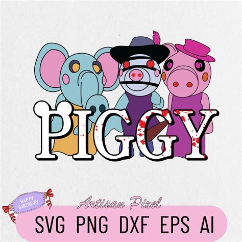 Piggy Bosses Svg Piggy Roblox Svg Piggy Svg Piggy Horror Inspire