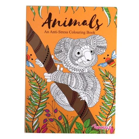Animals Therapeutic Anti Stress Colouring Book Paper Things