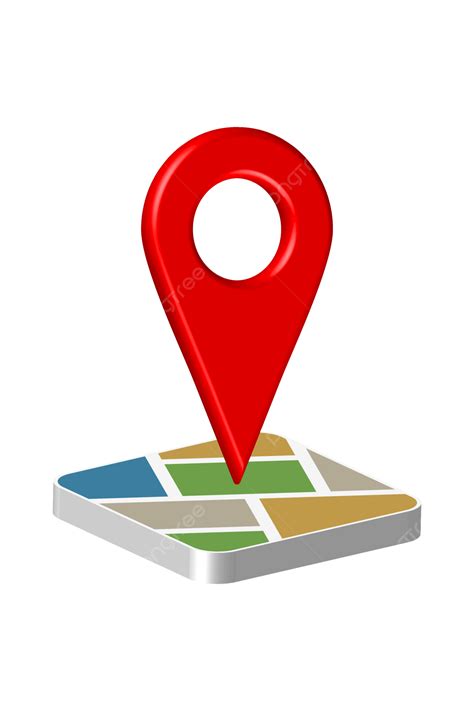 Location Pin Clipart Transparent Png Hd 3d Red Pin Location With Map