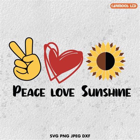 Peace Love Sunshine SVG | Karimoos