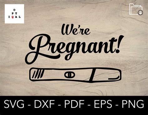 Were Pregnant Svg We Are Pregant Svg Pregnant Test Svg Etsy Uk