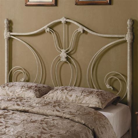 Iron Beds And Headboards Fullqueen White Metal Headboard By Coaster