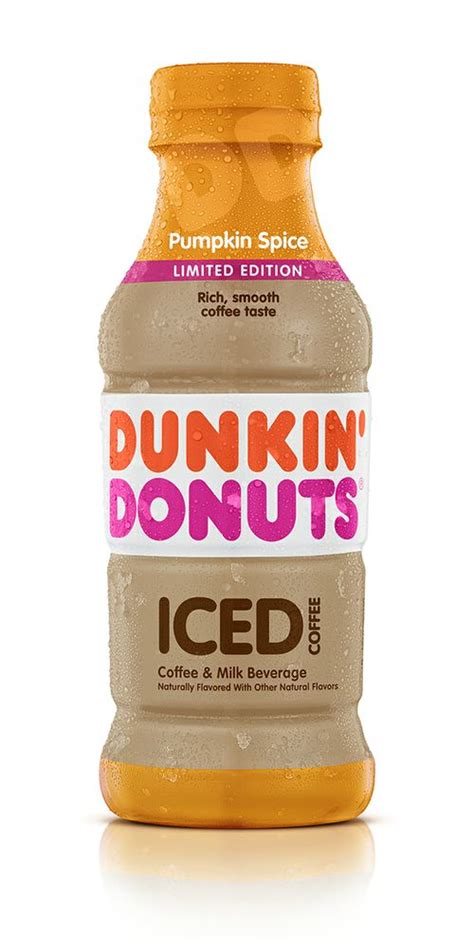 Dunkin Donuts Presents Pumpkin Spice Bottled Iced Coffee For A New On