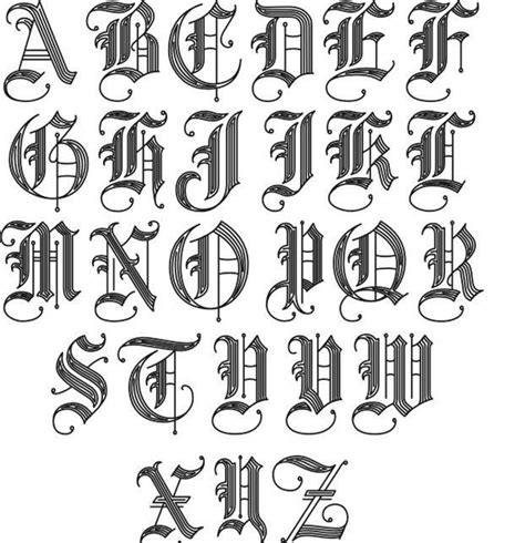 Cool Lettering Ecosia Old English Font Tattoo Tattoo Fonts