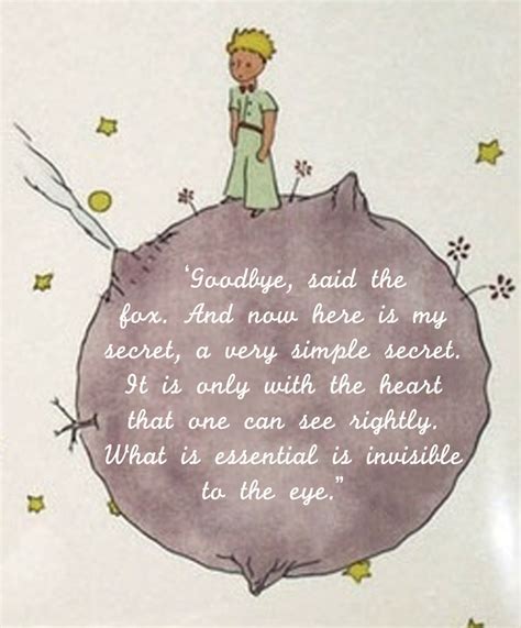Good Bye Said The Fox Little Prince Quotes Prince Quotes Inspirational Quotes About Strength