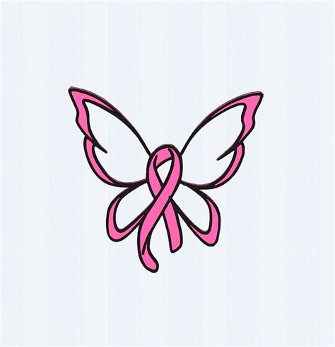 Butterfly On Cancer Ribbon Clipart 20 Free Cliparts Download Images