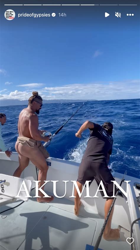 No Big Deal Just Jason Momoa Showing Off His Butt During A Fishing