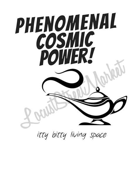 Phenomenal Cosmic Power Genie Svg Jpeg Dxf Png Etsy