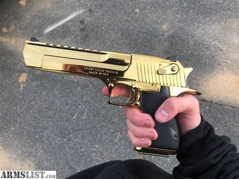 Armslist For Sale Gold Desert Eagle 50 Ae Magnum Research