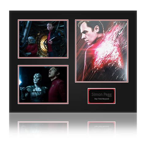 Simon Pegg Scotty Star Trek Signed Mounted Photo The Fan Cave