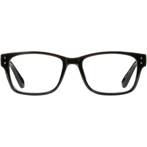 m readers men s scratch resistant oliver 2 50 square reading glasses with case black walmart