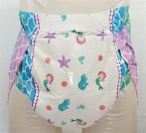 Adult Printed Diapers Seaside Princess Large 3650 Etsy