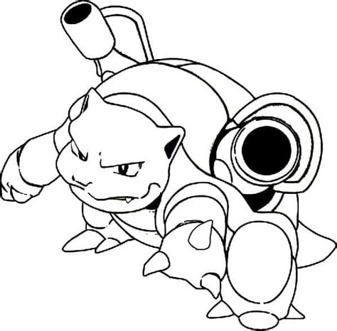 Coloriage Pokémon Tortank 2 Télécharger Et Imprimer Gratuit Sur