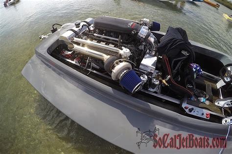 Twin Turbocharged 50 Liter Coyote V8 Powered Jet Boat