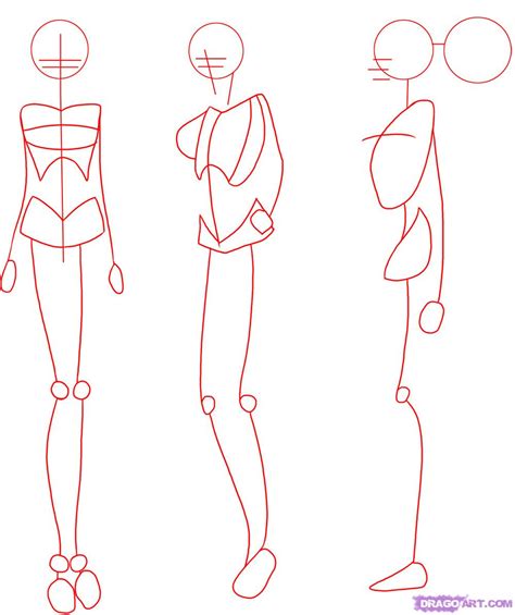 How To Draw Anime Body Female Drawing A Basic Full Body Animemanga