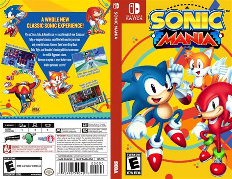 Sonic Mania Box Art Nintendoswitchboxart