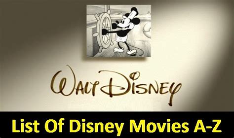 The most comprehensive & complete list of disney animated movies. List Of Disney Movies A-Z ~ Watch Disney Movies Online Free