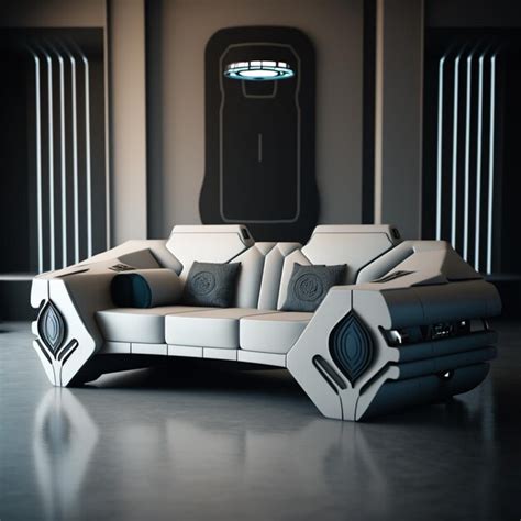 Premium Ai Image There Is A Futuristic Couch With A Futuristic Design