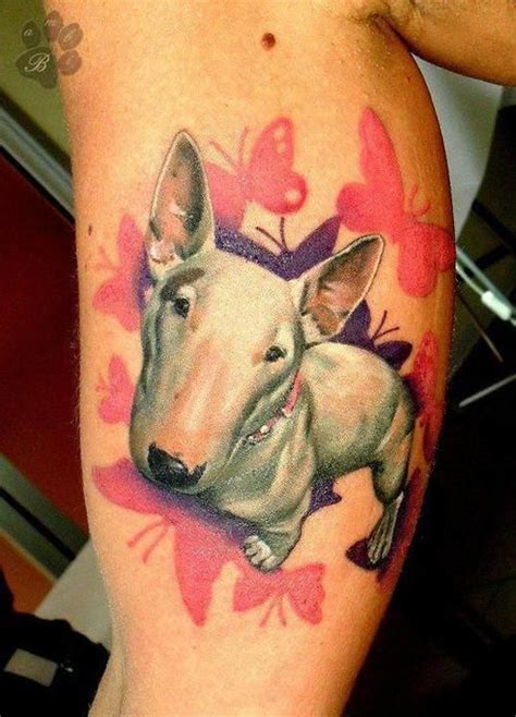 coolest english bull terrier tattoo designs   world