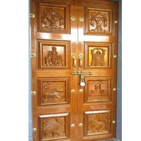 Brown Wood Decorative Pooja Door At Rs 4500square Feet In Dharapuram